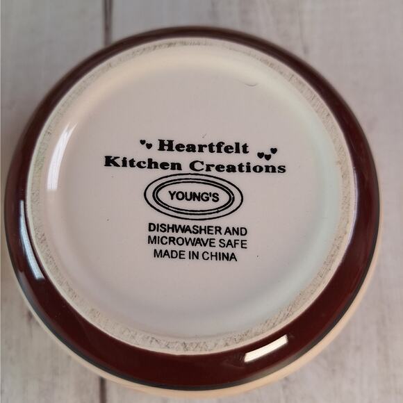 Rare Vntg Teaset: Young's Heartfelt Kitchen Creations - Happy is the Home, Blue - Picture 10 of 13